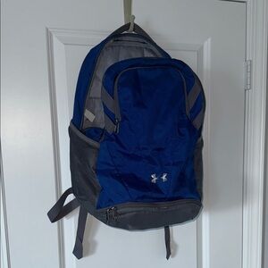 Under Armour Royal Blue and Charcoal Backpack